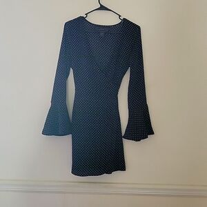 Beautiful polka dot wrap dress
